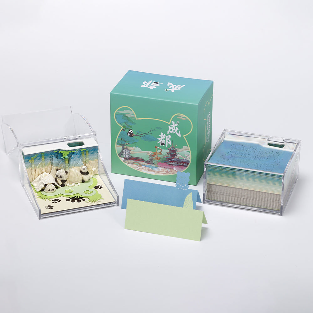 unique panda desk accessory 3D memo pad