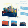 NYC skyline desk decor memo pad aesthetic workspace
