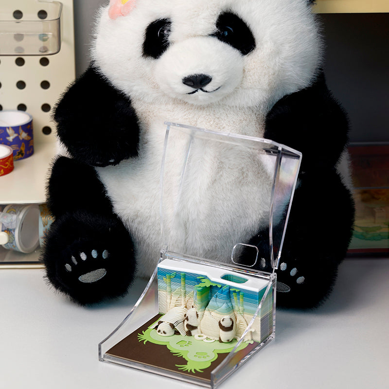 kawaii panda notepad creative paper art gift