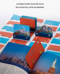 city themed 3D notepad creative desk decor gift