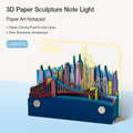 NYC skyline desk decor memo pad aesthetic workspace
