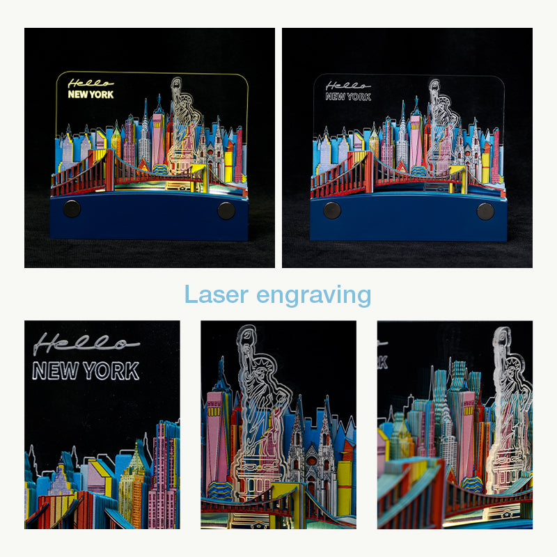 cityscape notepad creative desk decor gift
