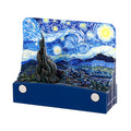 3D starry night tear off notepad with van gogh paper sculpture

