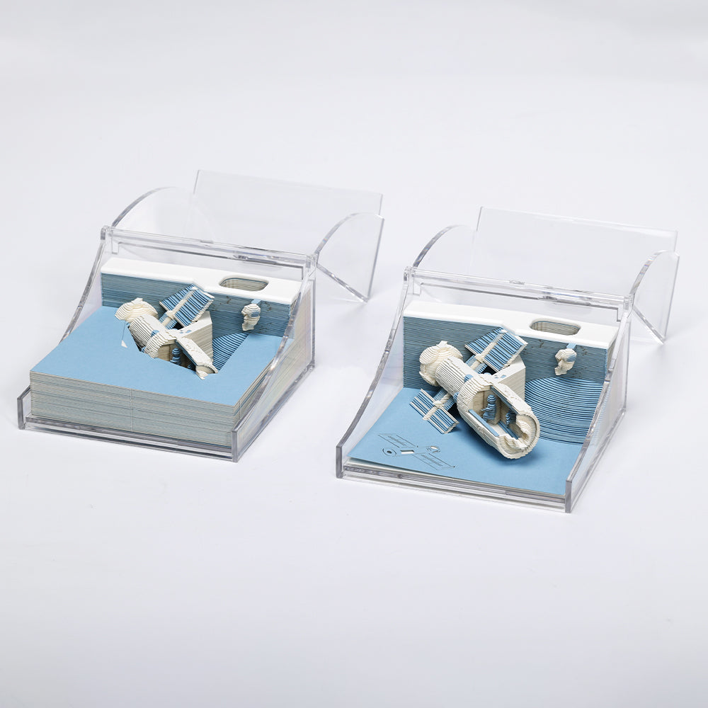 satellite desk accessory 3D memo pad unique design