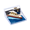 3D titanic tear off notepad with ship paper sculpture